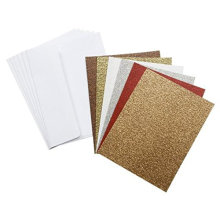 Reine Farben der verschiedenen Farben silbrige Goldglitter-Karten-Glitter-Papierkarte